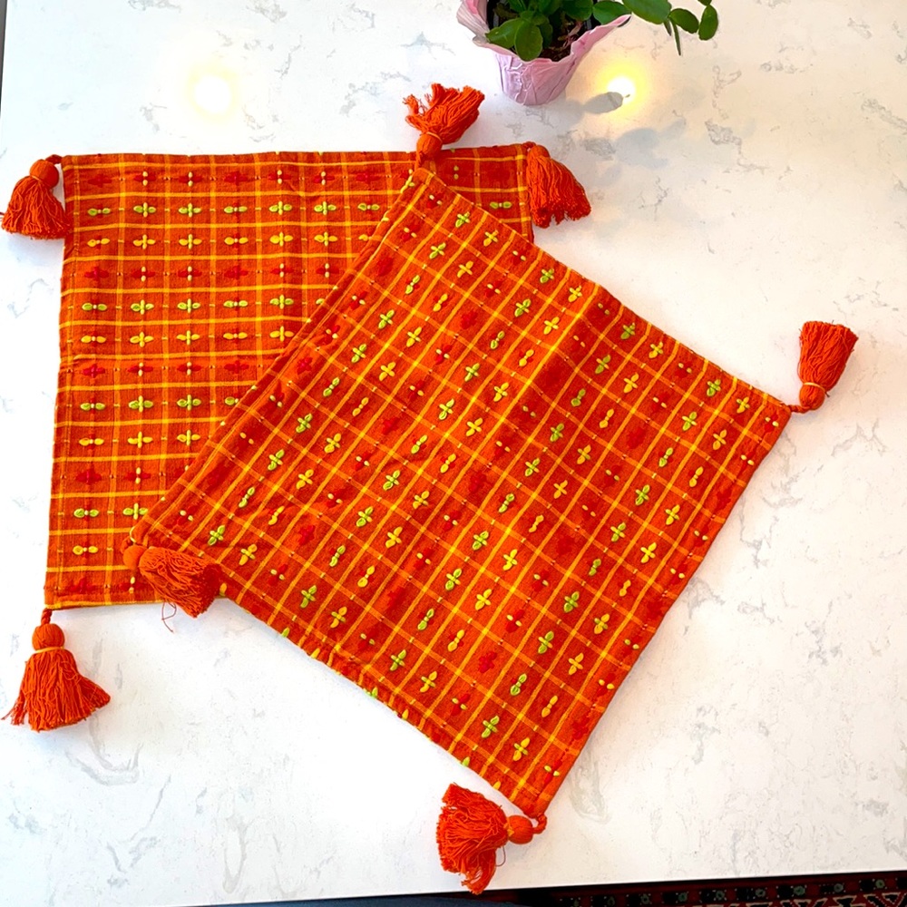 Cushion Cover with Tassels
